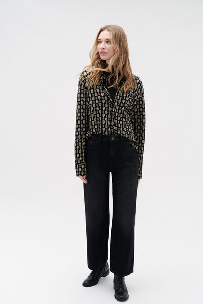 T-shirt alba noir femme