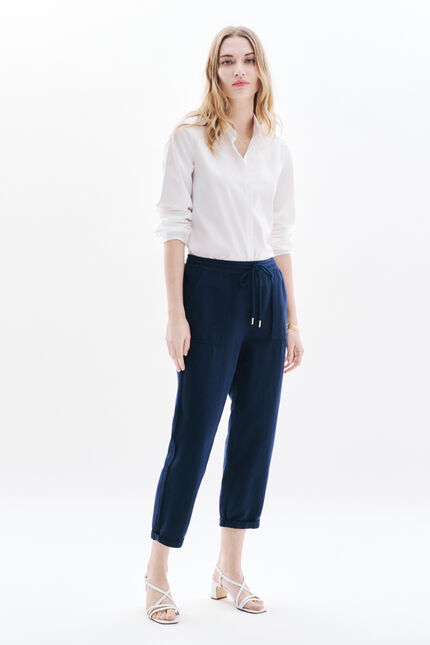 pantalon ignace bleu marine femme