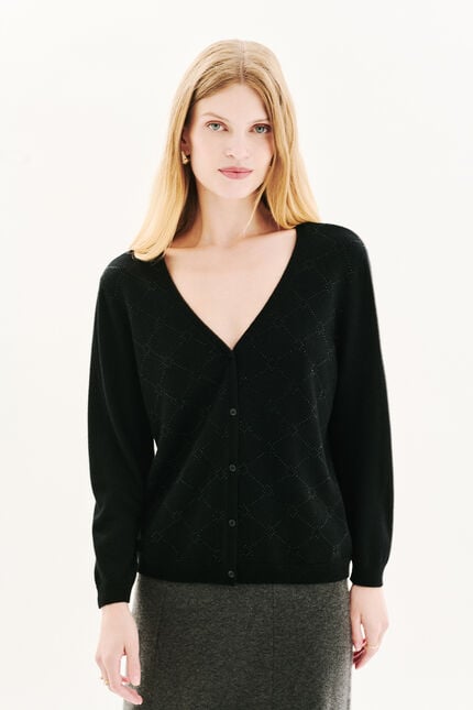 Gilet Mdiamond nero donna