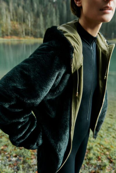 Manteau gbeluga vert clair femme