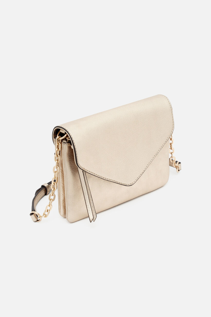 Sac soline en cuir naturel couleur or femme