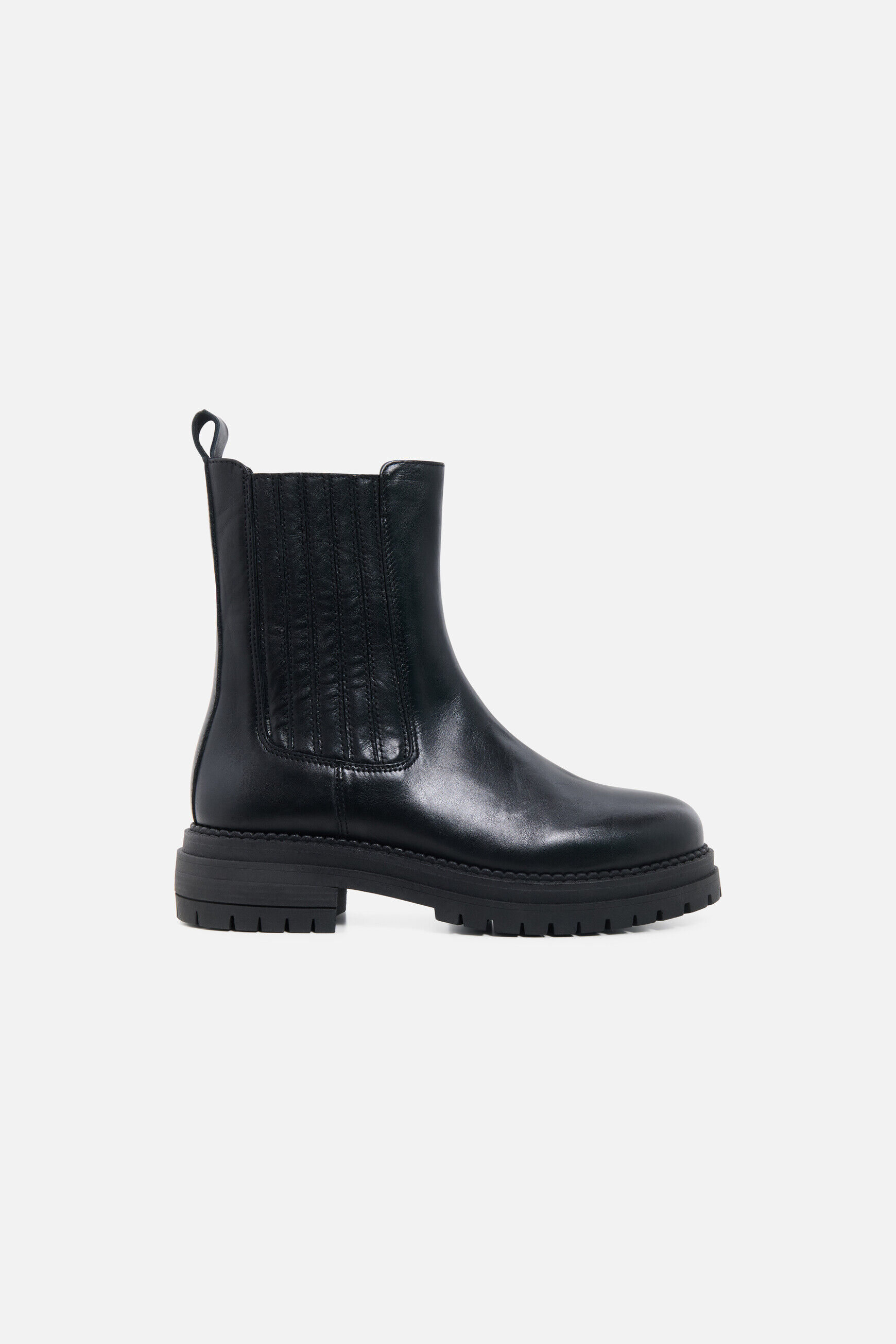 Bottines Acatrina en cuir naturel noir femme