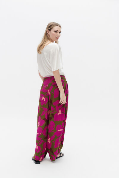 Pantalon pvictorien vert olive femme