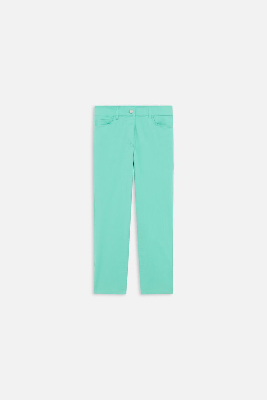 pantacourt mason vert menthe femme