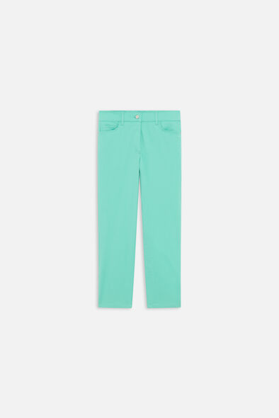 pantacourt mason vert menthe femme