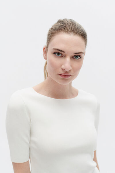 Pull missy ivoire femme