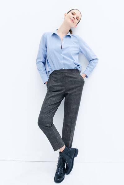 pantalon sidiki bleu marine femme