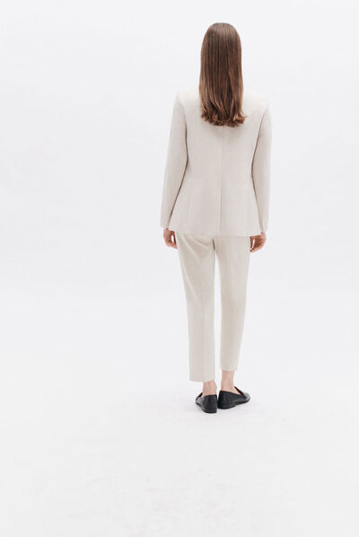 Veste violette beige femme
