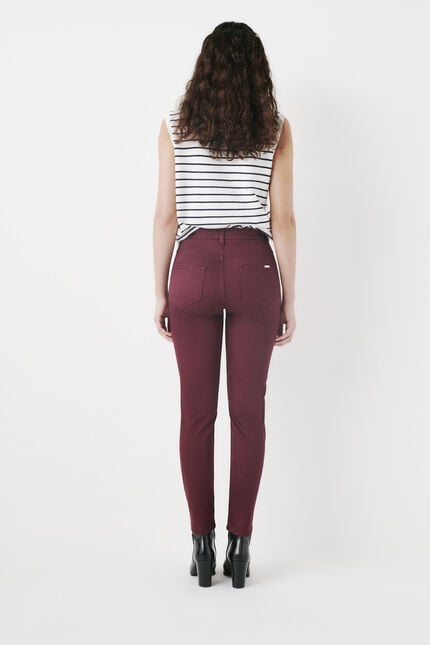 pantalon tony bordeaux femme