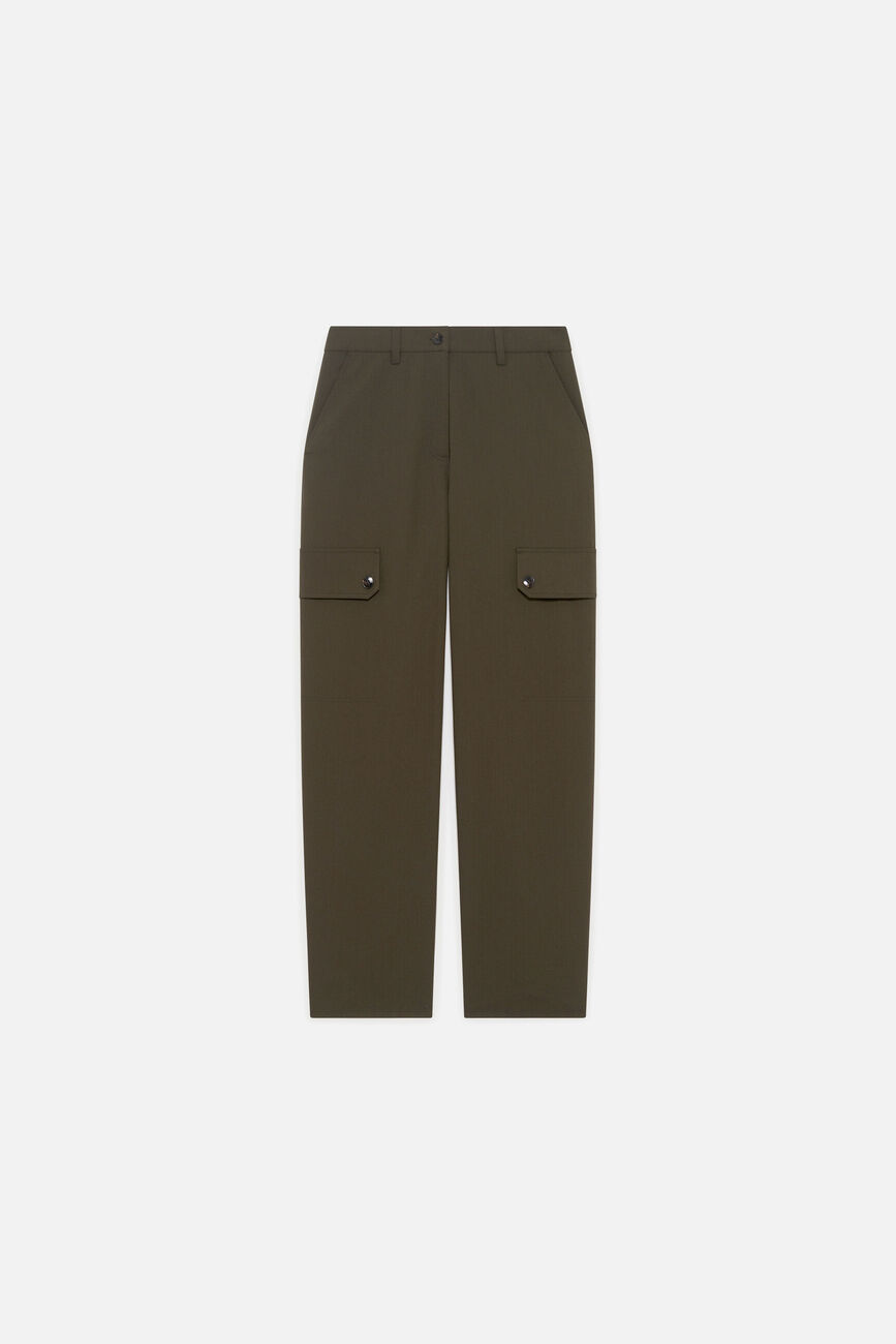 Pantaloni Polaireville vert foncé donna