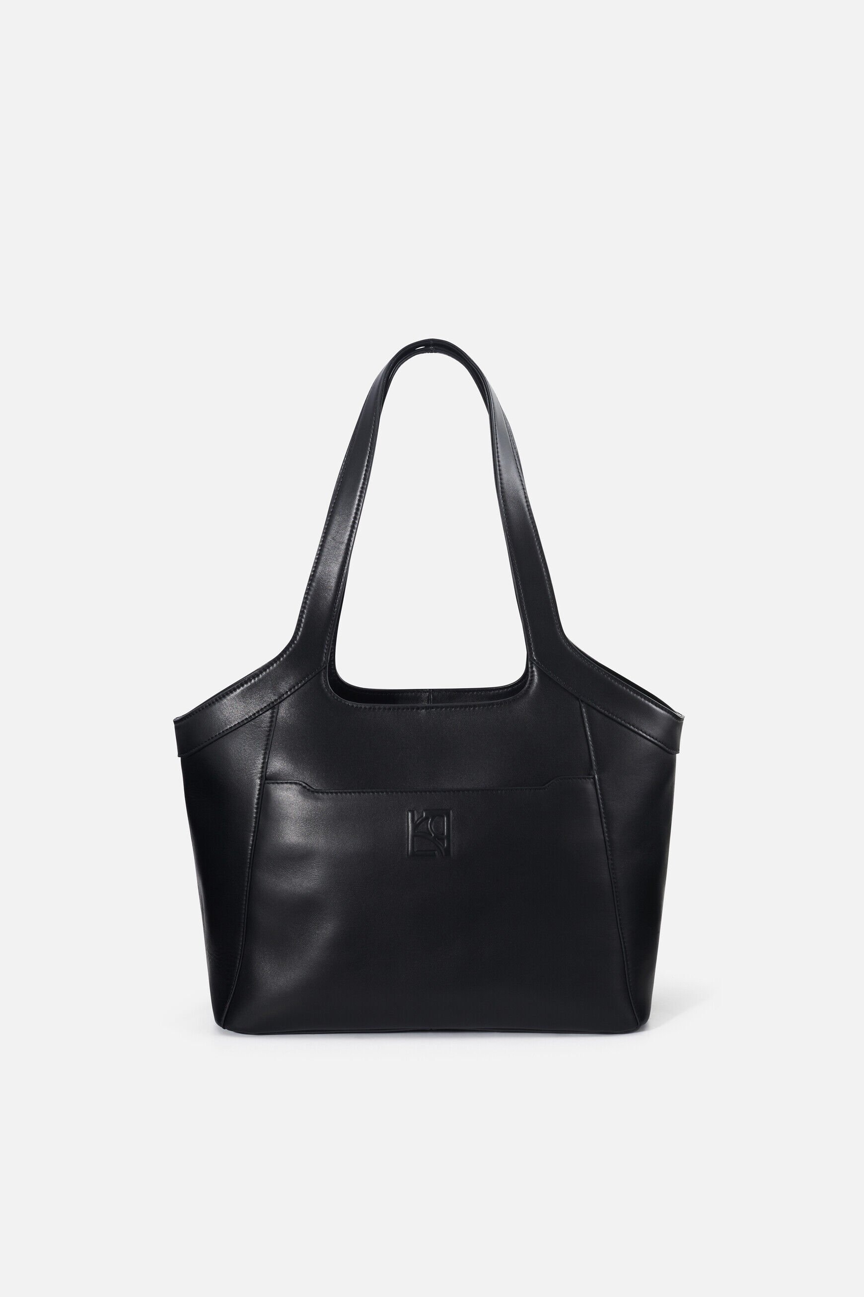 Sac sacha en cuir naturel noir femme