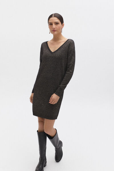 robe heather noir femme