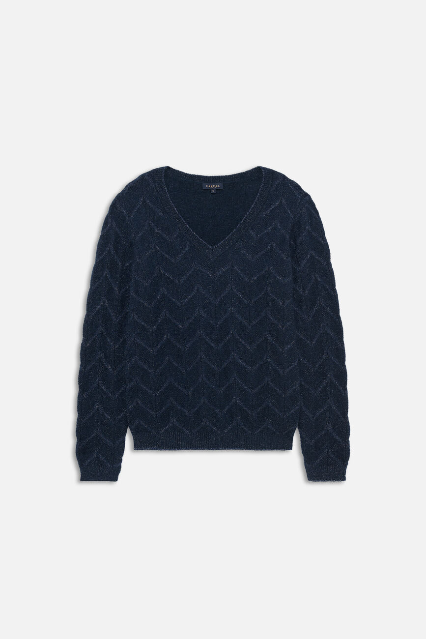 Sweater mstanley navy blue woman