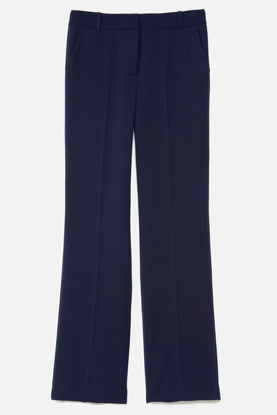pantalon clement bleu marine femme