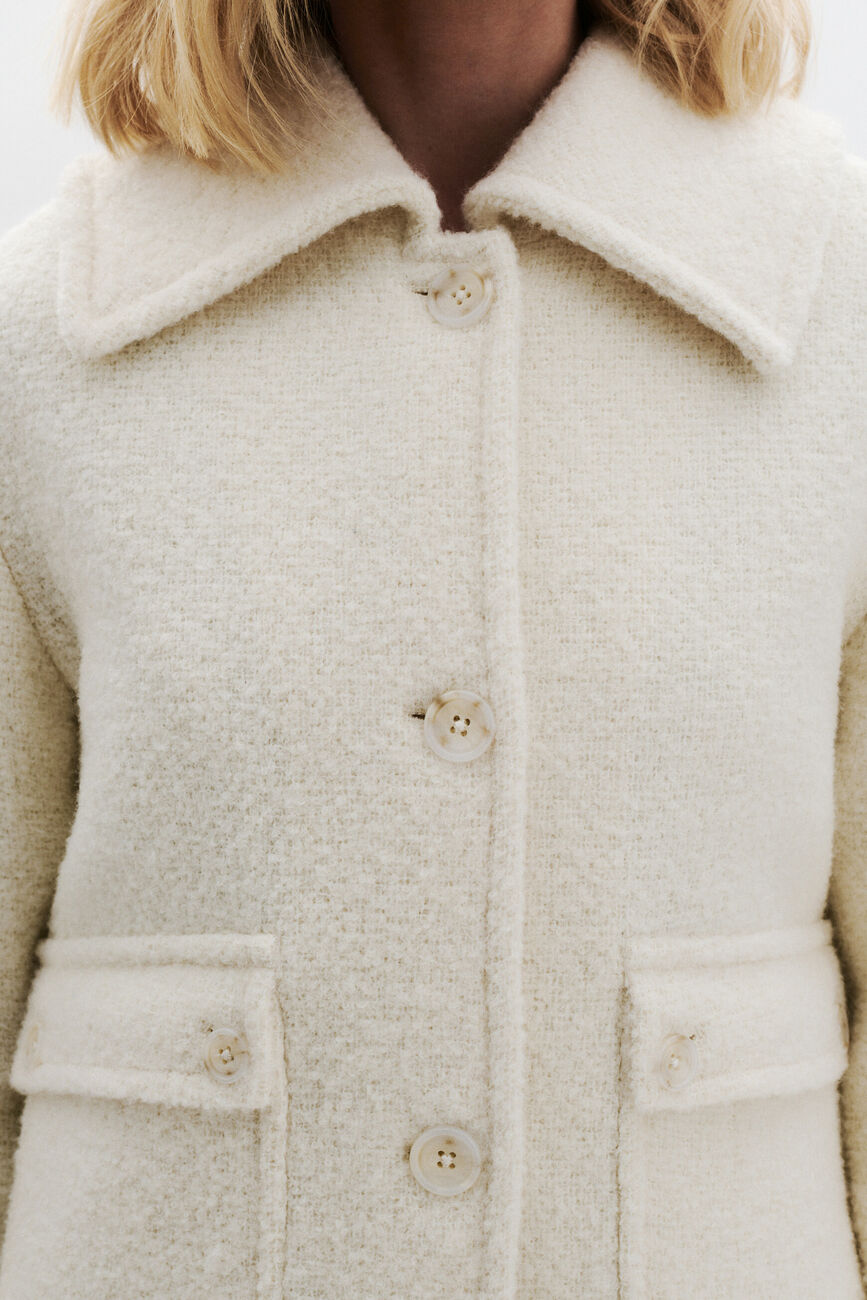 Manteau Giro ecru femme