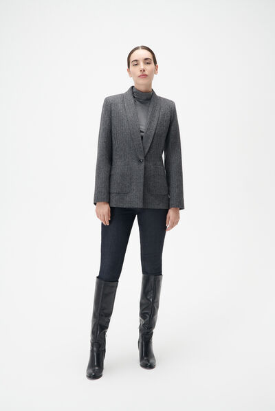 Giacca valeria grigio scuro donna