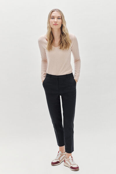 pull eva 100% cachemire rose pastel femme