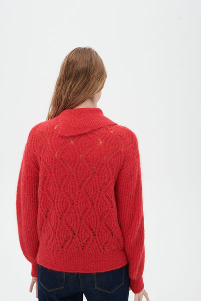 Pull merica rouge femme