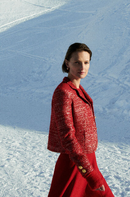 Veste Vchristmas rouge femme