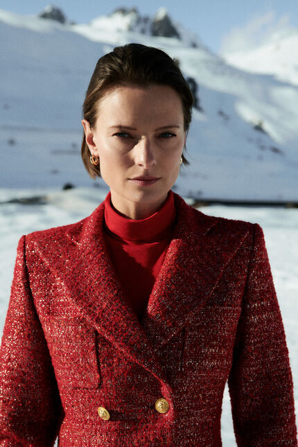 Veste Vchristmasl rouge femme