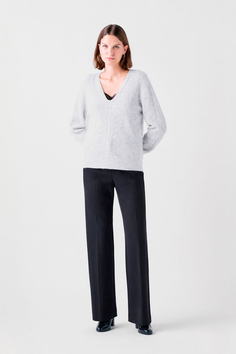 Pull Mpsencer gris clair femme