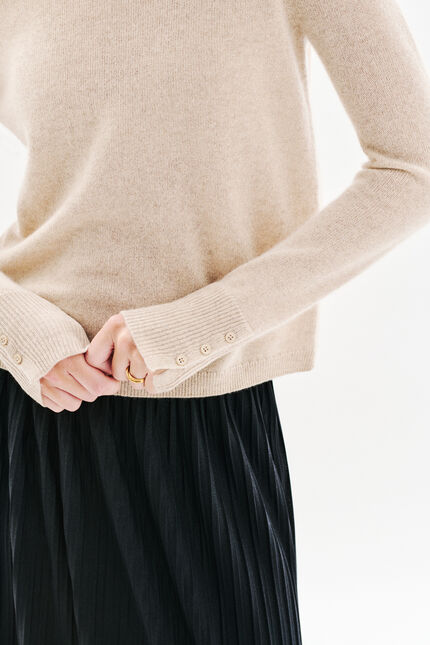 Maglione zoan lurex sabbia donna