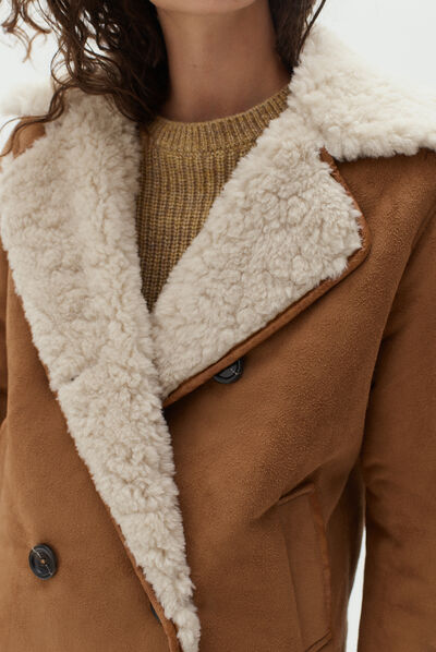 manteau lars camel femme