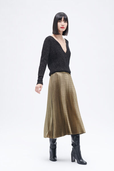Jupe amelia2 couleur or femme