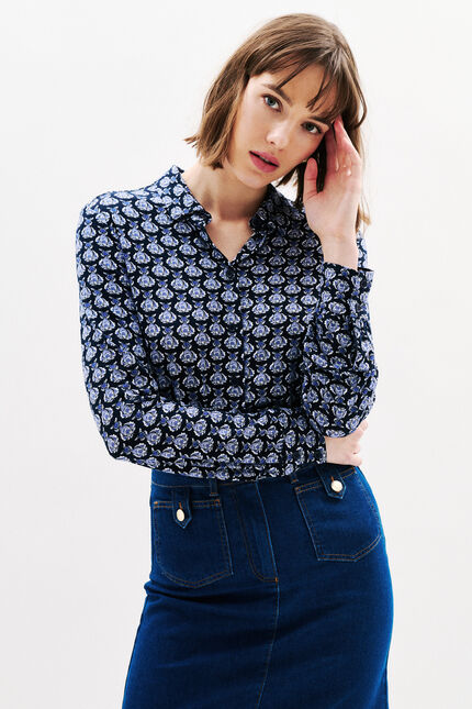 T-shirt Tjustine denim stone femme