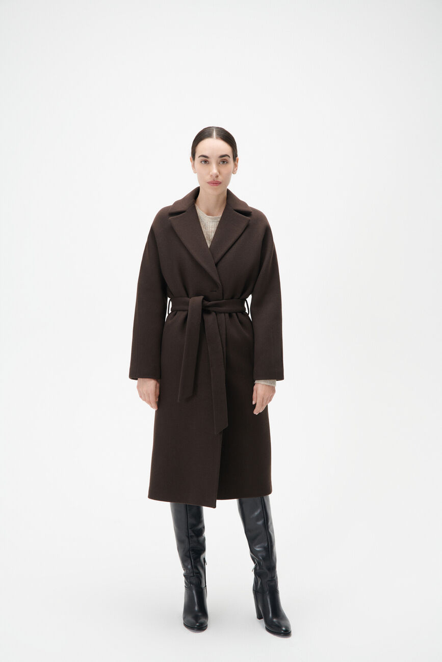 Gapitra coat dark brown woman