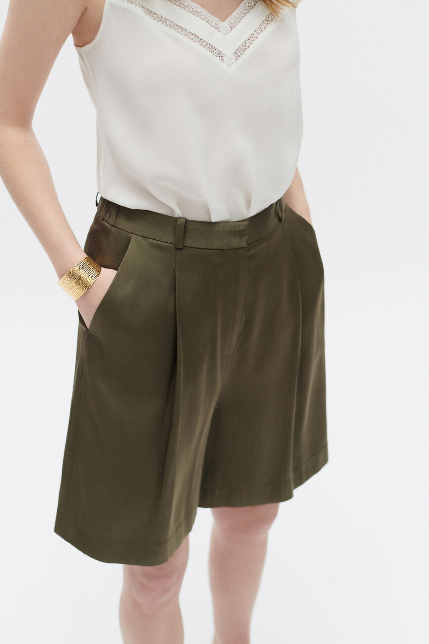 Pantalon pbrandon vert olive femme