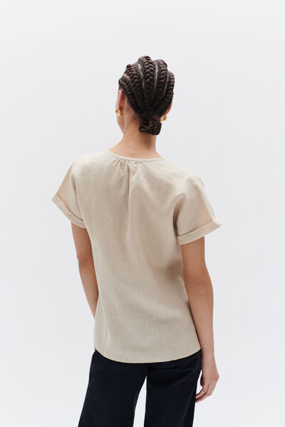 Camicetta Keola beige donna