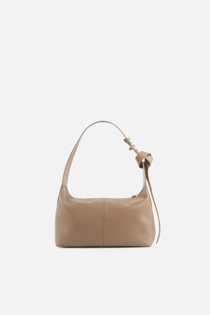Bolso soane en cuir naturel beige mujer