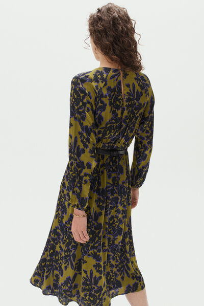 robe sidonie vert kaki femme