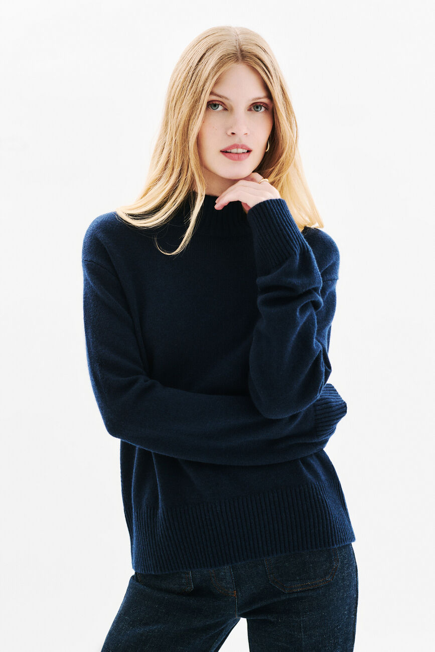 Mcamelia sweater navy blue woman