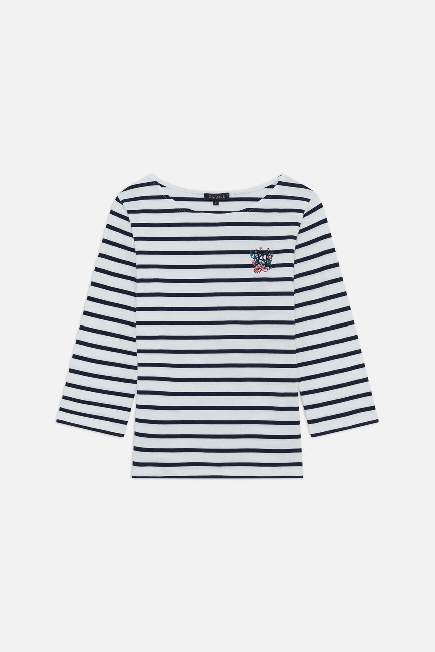 T-shirt Tmarie bleu marine femme
