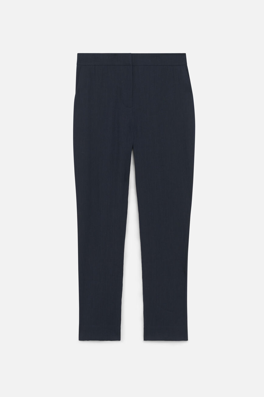 Pantalon pallan bleu marine femme
