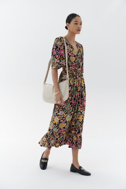 Robe richie rose framboise femme