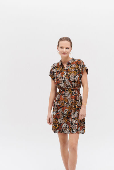 robe bonnie marron fonce femme