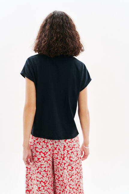 T-shirt Tikat3 noir femme
