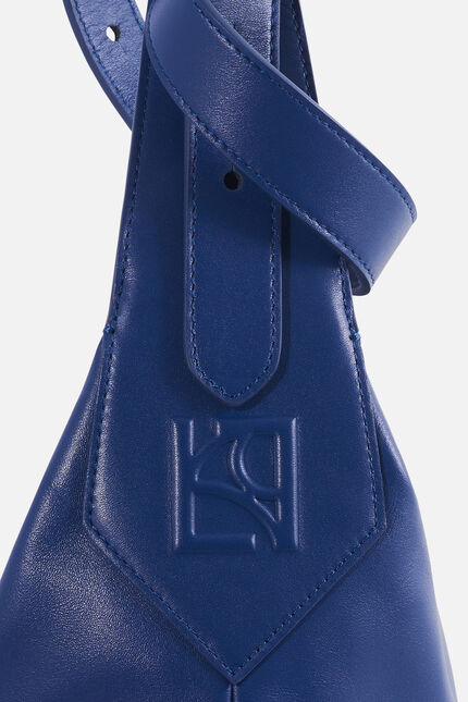 Bolso soane en cuir naturel azul oscuro mujer