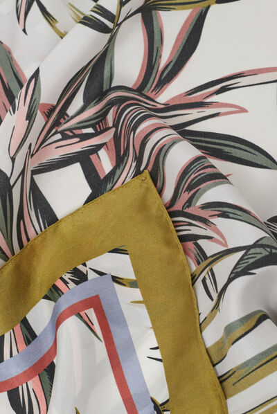 foulard magalie ecru femme