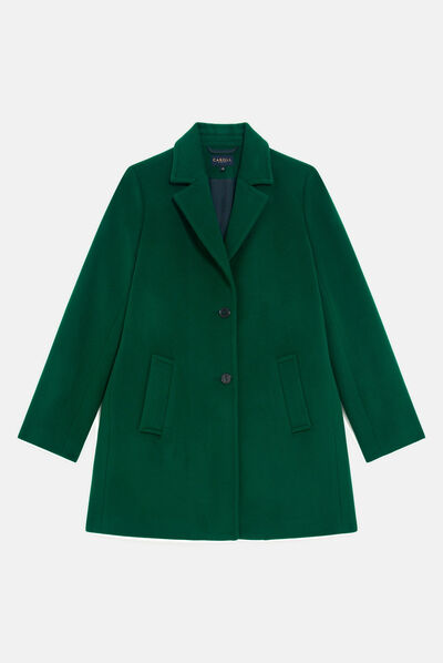 Manteau gustini vert fonce femme