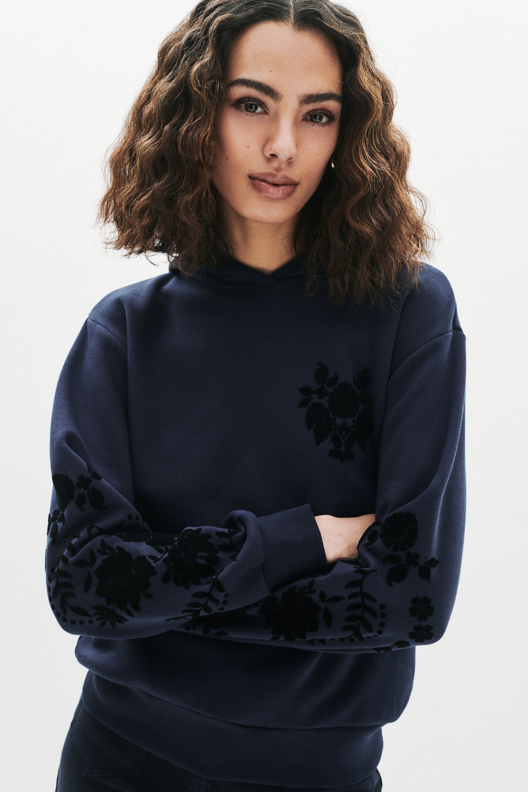 Sweatshirt Thoen bleu marine femme