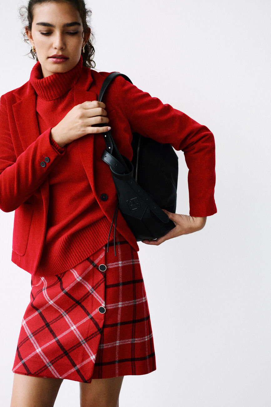 justine skirt red woman