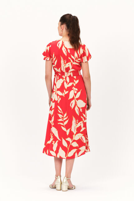 Robe johanna orange femme
