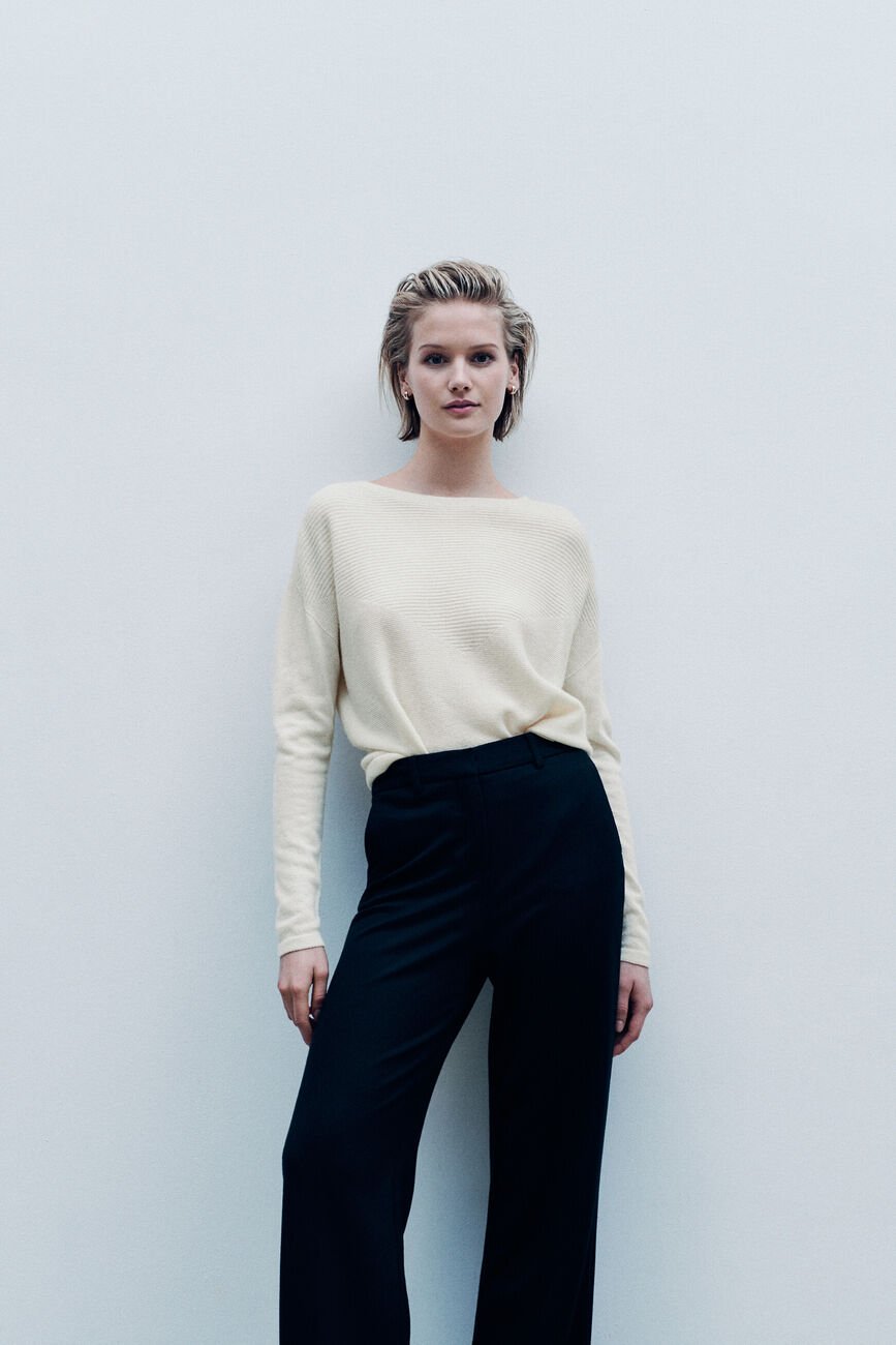 Pull Mlindsay made in Italy ivoire femme