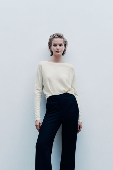 Pull Mlindsay made in Italy ivoire femme