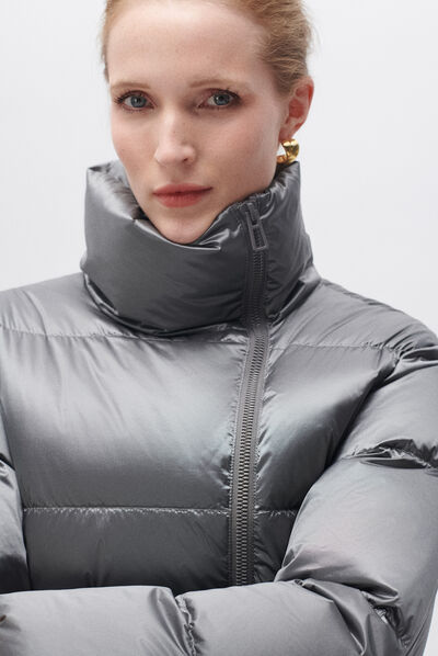 Doudoune gedeon gris fonce femme