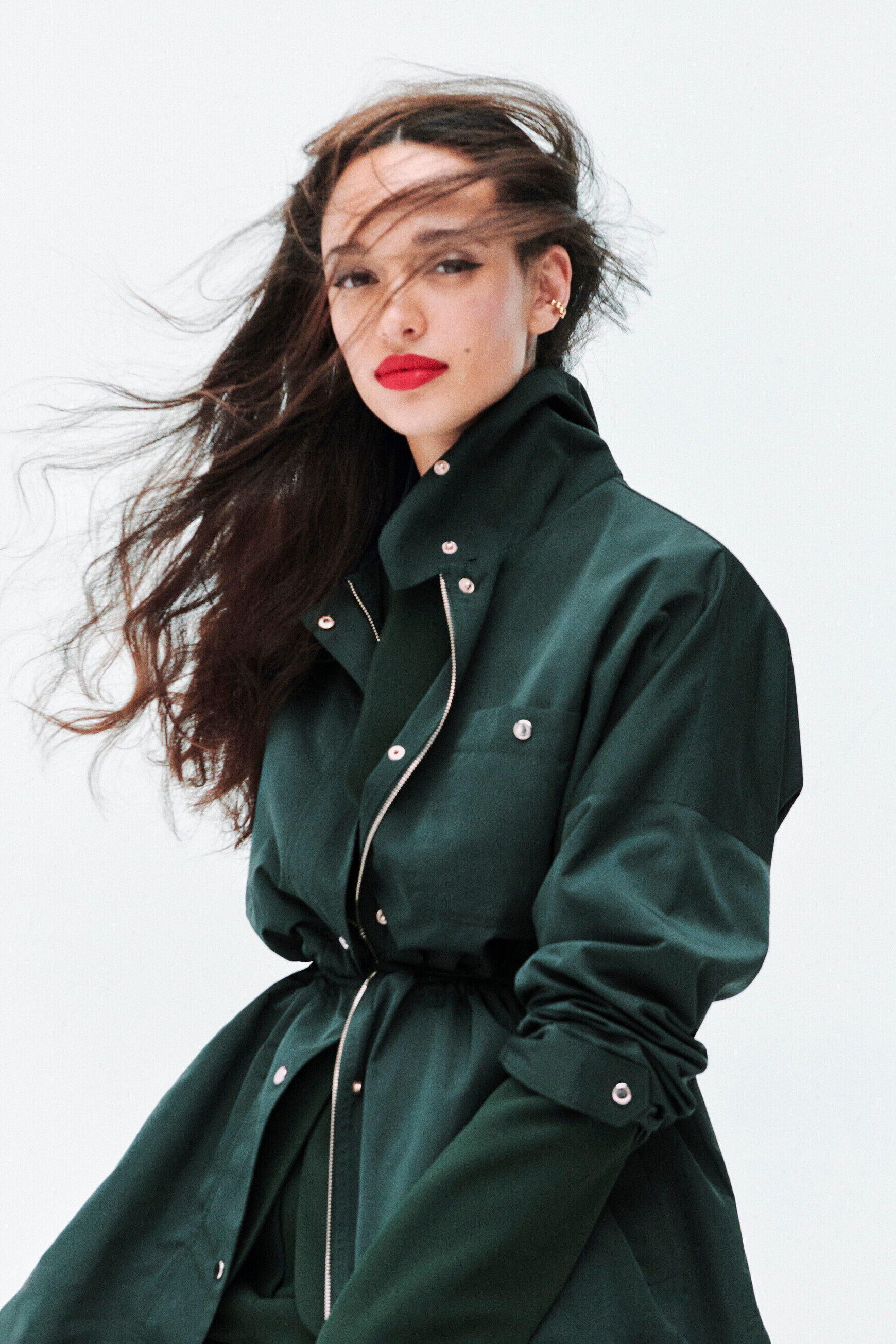 Parka guarana vert foncé femme
